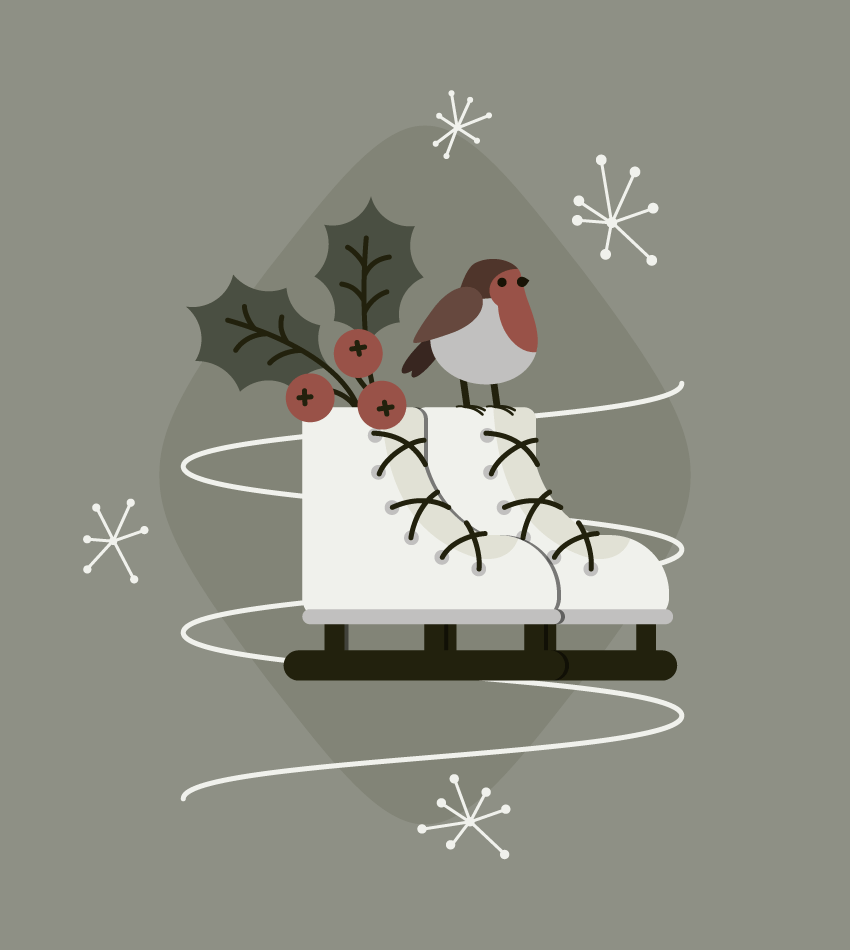 چطور یه تصویرسازی با تم زمستونی توی ایلاستریتور بسازیم