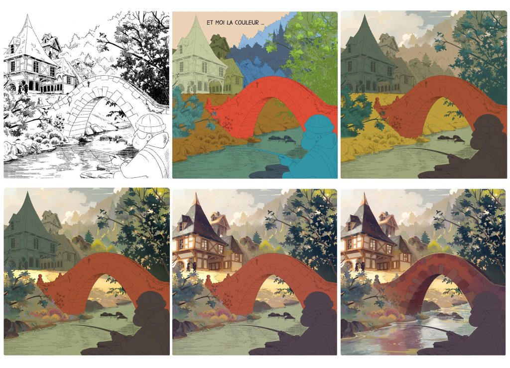 تصویرگری کتاب کودک Brume از ژروم پلیسیه