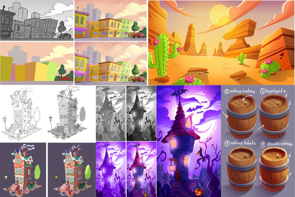 آموزش نقاشی پسزمینه با Mitch Leeuwe ( زیرنویس فارسی )