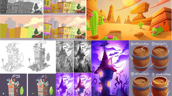 آموزش نقاشی پس‌زمینه با Mitch Leeuwe ( زیرنویس فارسی )